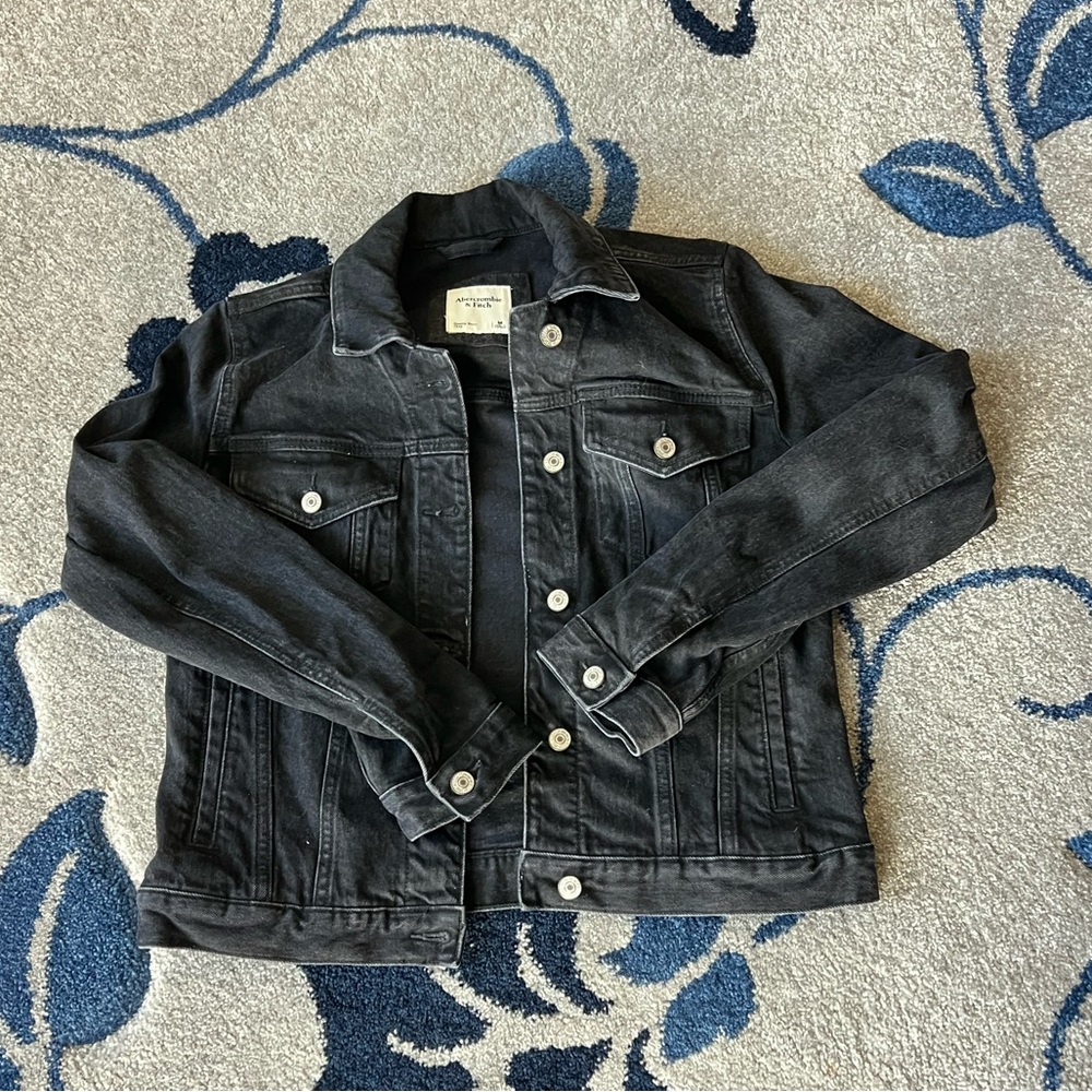Abercrombie & Fitch Black Jean Jacket